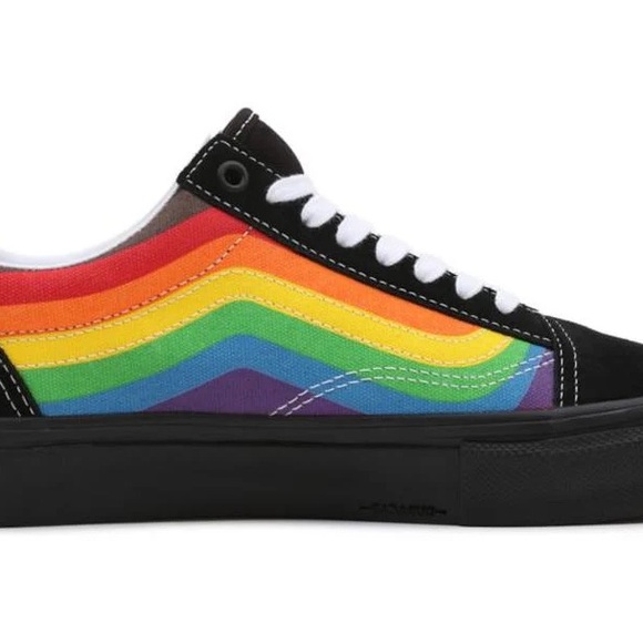 Vans Old Skool Pride Skate 'Black' VN0A5FCBBMB new with Box - Picture 6 of 6